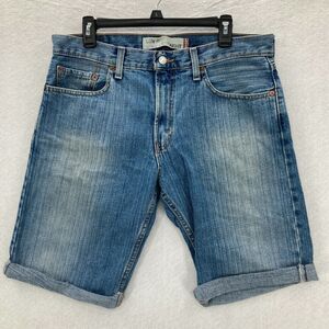 Levis 529 Mens‎ Size 32 Low Rise Straight Blue Denim Shorts Red Tab